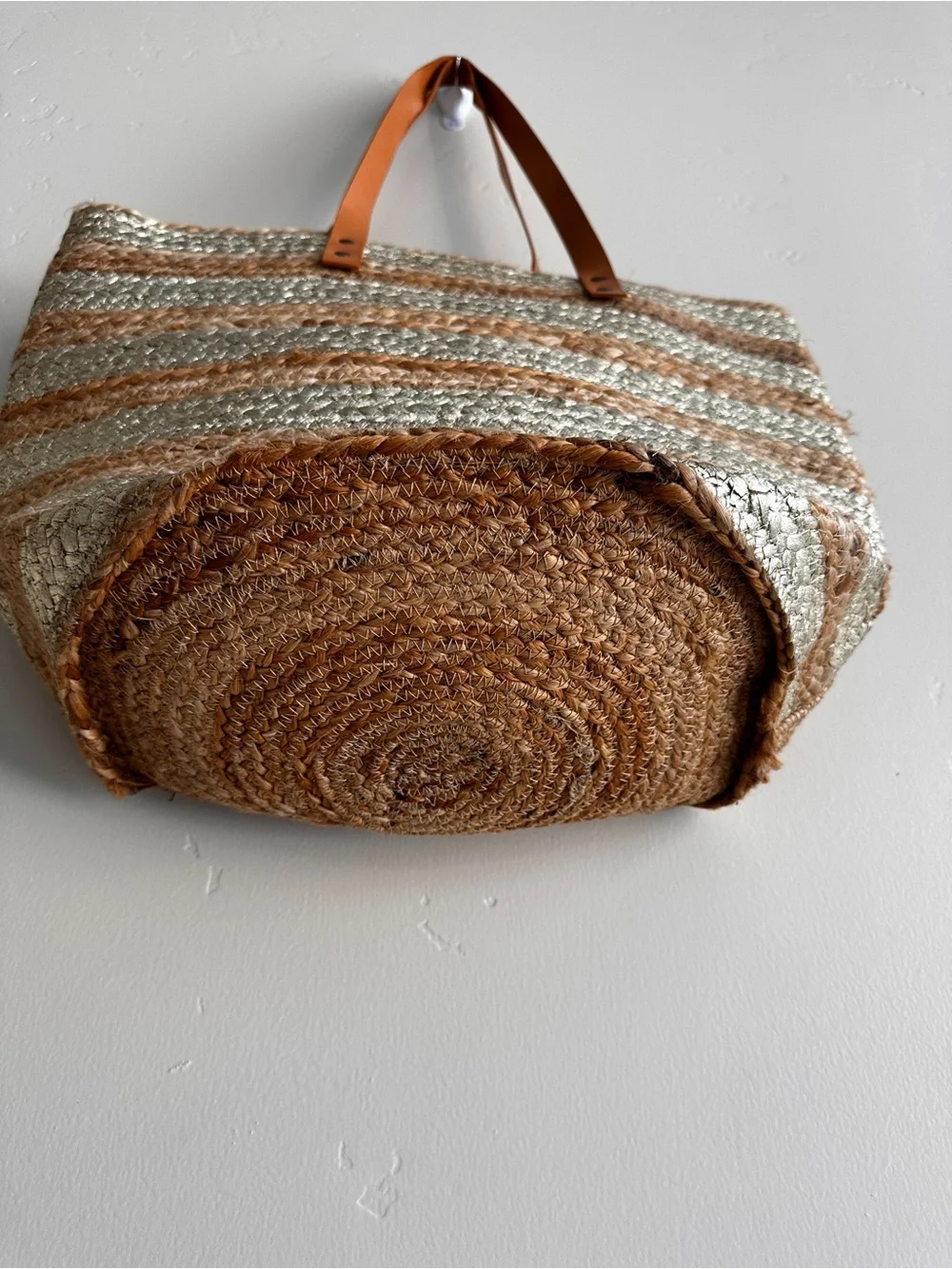 NEW JUTE TOTE BAG NATURAL WOVEN BAG